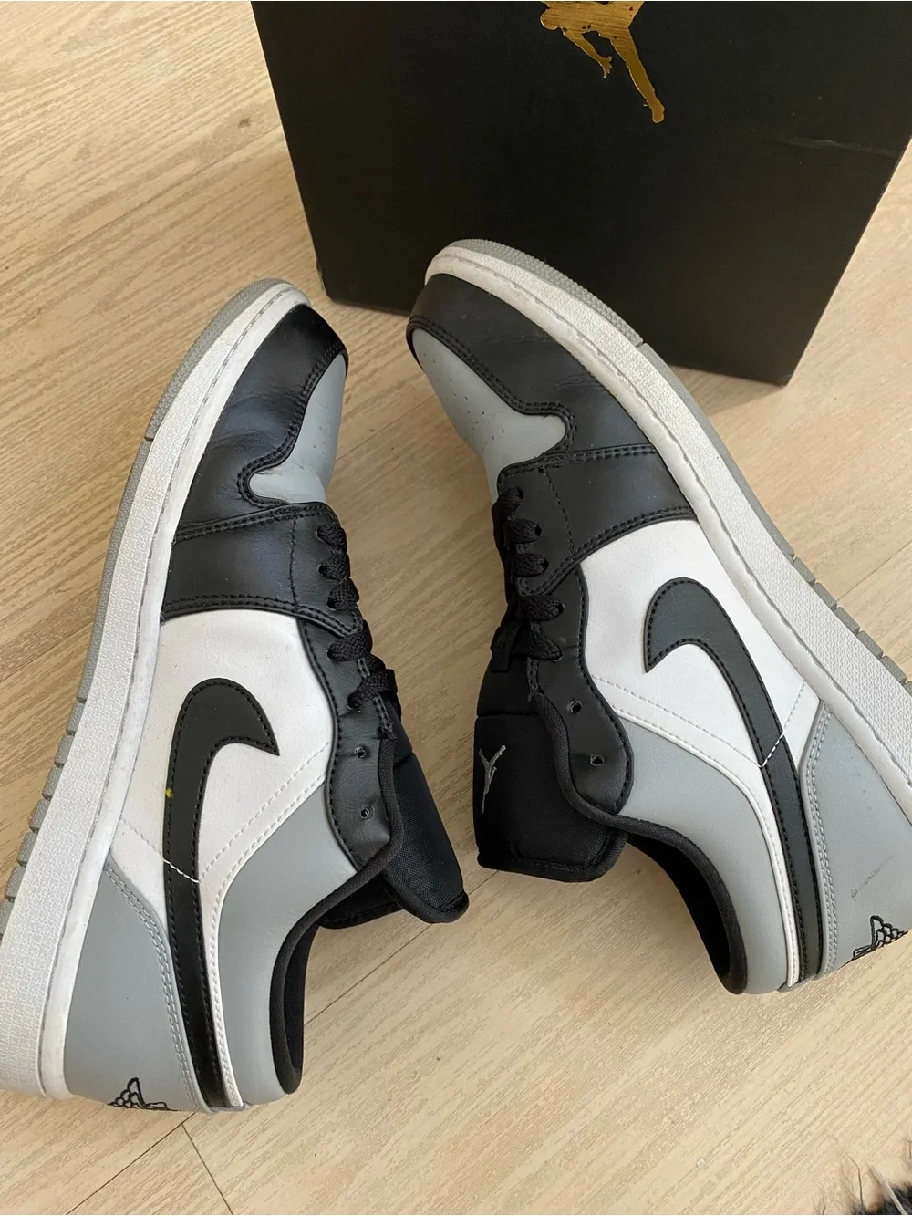 Jordan Low-Top Sneakers in Black and Gray